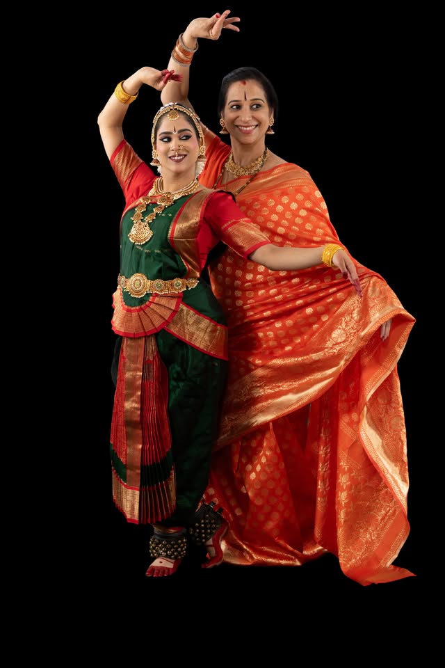 Praniti with her Guru, Smt. Sneha Vivek